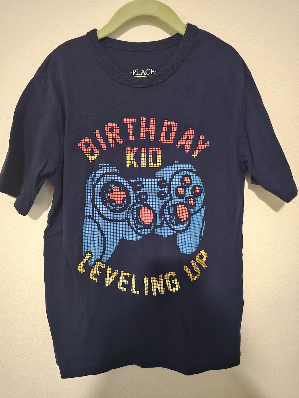 The Children's Place Navy 'Birthday Kid Leveling Up' Graphic Tee